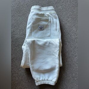 Herschel Supply Company Cream and White Joggers Relaxed Fit